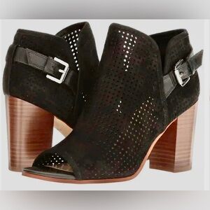 Sam Edelman Black Peep-Toe Ankle Boots ‘Easton’ Size 7.5 M